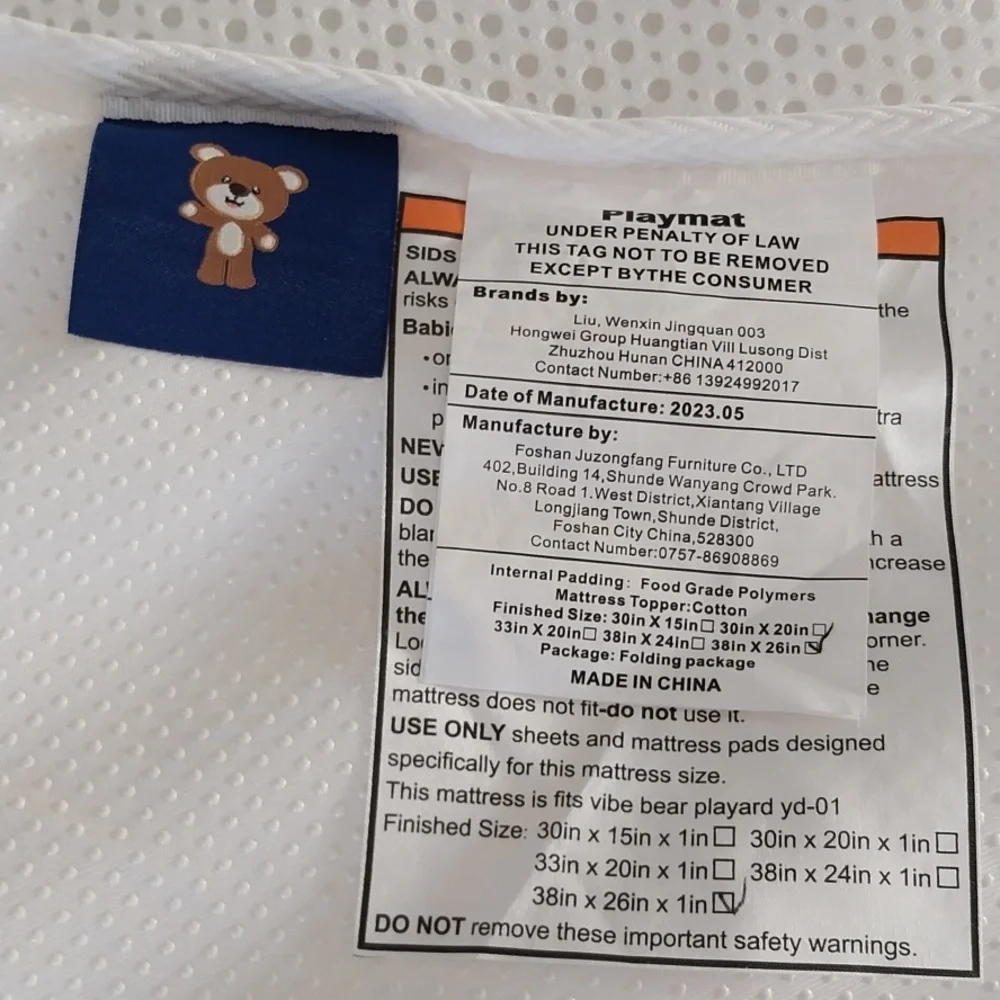 FOAM MATTRESS Pad Topper Crib Camp Dorm RV SUV 38
